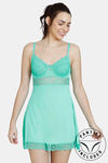 Zivame Beautiful Basic Knit Poly Babydoll - Florida Keys — thumbnail 1